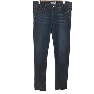 Paige Peg Skinny Jeans Dark Blue Sz 28